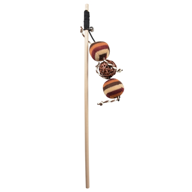 Duvoplus Cat Toy Spielangel Catchy knitted Bäll...
