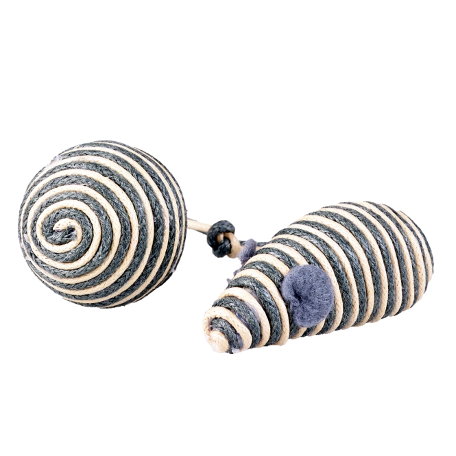 Duvoplus Cat Toy Rope Maus & Ball – gr...